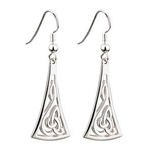 Solvar Sterling Silver Trinity Knot Earrings NWT